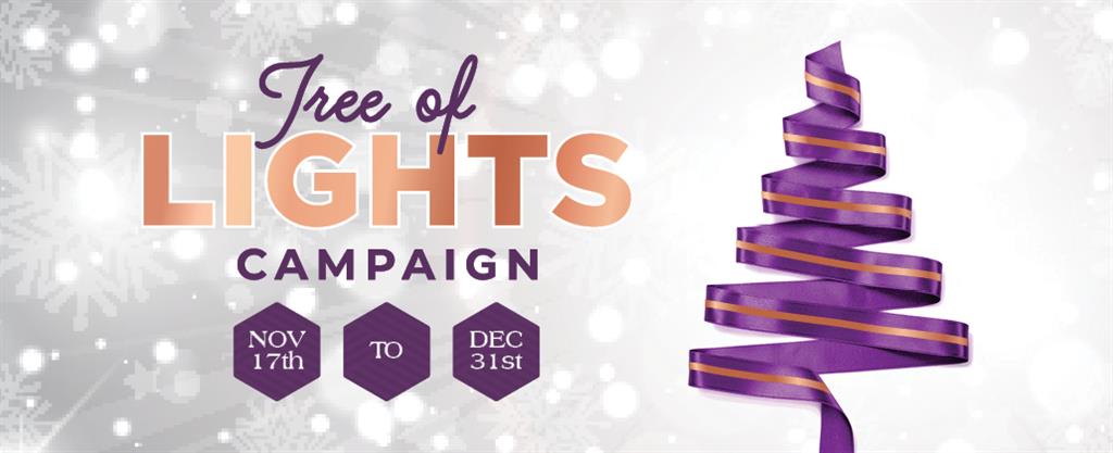 2020 Tree of Lights Campaigns runs until December 31, 2020