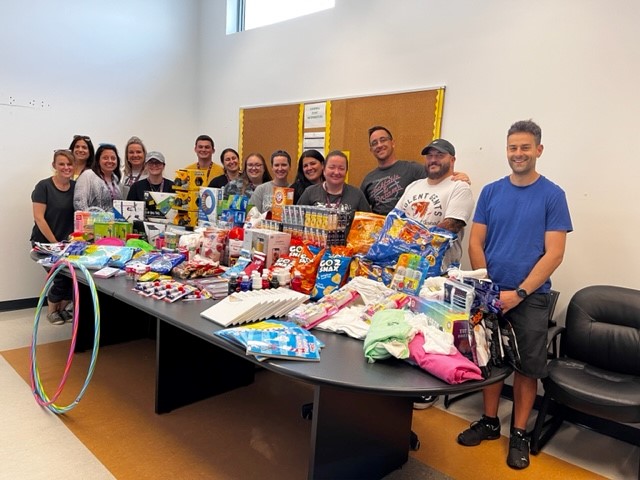 RCC Staff with the donated items